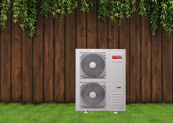 27 kW Monobloc DC Inverter & EVI Air to Water Heat Pump Heating / Cooling + Domestic Hot Water