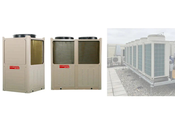 30~80 kW Monoblock DC Inverter & EVI Air to Water Heat Pump Heating / Cooling