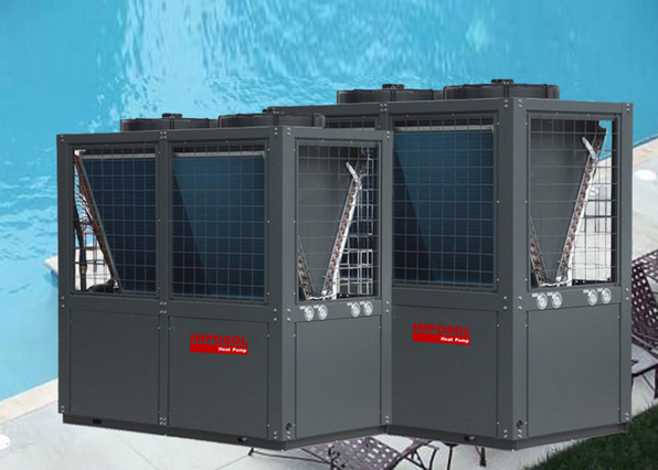 100 kW / 120 kW Fixed Speed Commercial Air to Water Heat Pump Heating / Cooling Swimming Pool